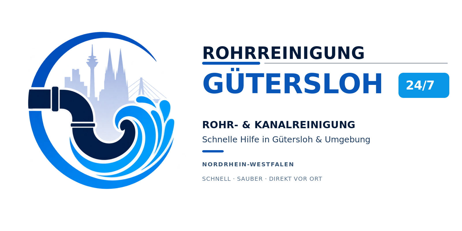 Gütersloh Rohrreinigung Kanalreinigung Notdienst Logo